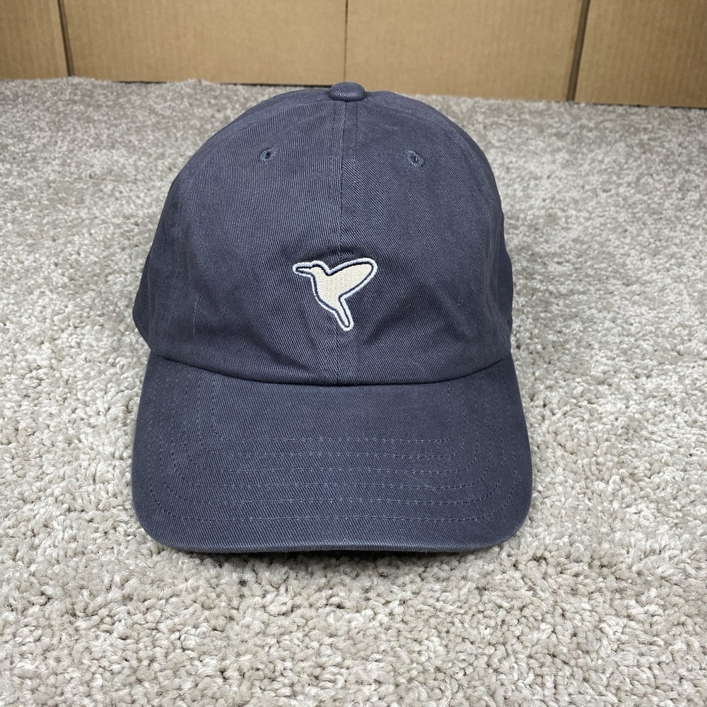 Birddogs Hat Cap Strap‎ Back Navy Blue Embroidered Whale Tail Free The Bird Mens